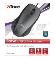  Trust Carve Optical Mouse USB, černá - Fotka 3/3