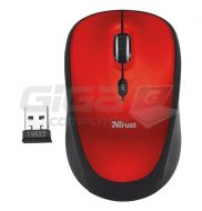  Trust Yvi Wireless Mini Mouse červená - Fotka 1/2