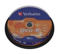  Verbatim DVD-R Spindle 4.7 GB 16x - 10ks