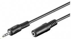  Premiumcord kabel audio 3,5mm Jack - Jack prodlužovací 2m (M/F, stereo) 