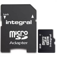  INTEGRAL Micro SDHC karta 8GB Class 4 + SD Adaptér