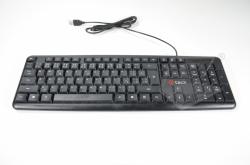  C-Tech klávesnice KB-102 USB, slim, CZ/SK - Black - Fotka 1/4