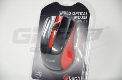  C-Tech myš WM-01 USB - červená - Fotka 3/3