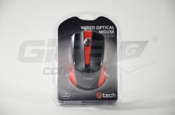  C-Tech myš WM-01 USB - červená - Fotka 1/3