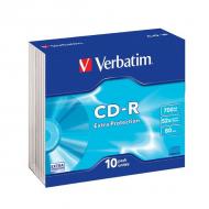  Verbatim CD-R Extra Protection, 52x, 700MB, (10-pack) slim