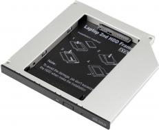  AKASA HDD box N.Stor S9, 2.5" SATA do pozice 5,25" SATA (výška HDD do 9,5mm)
