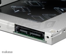  AKASA HDD box N.Stor S9, 2.5" SATA do pozice 5,25" SATA (výška HDD do 9,5mm) - Fotka 3/3