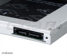  AKASA HDD box N.Stor S12, 2.5" SATA do pozice 5,25" SATA (výška HDD do 13mm) - Fotka 3/3