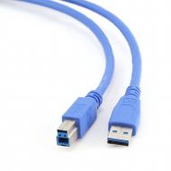  GEMBIRD Kabel USB 3.0 A-B propojovací 1,8m (modrý)
