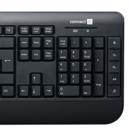  Connect IT Combo bezdrátová klávesnice a myš černá CZ/SK - Fotka 5/6