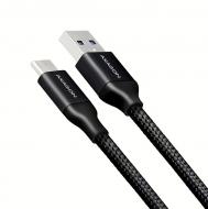  AXAGON SUPERSPEED kabel USB-C <-> USB-A 3.2 Gen 1, 1m, 3A, oplet, černý