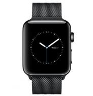 Chytré příslušenství Apple Watch 42mm Series 2 Black Stainless Steel - S/M