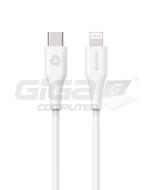  eSTUFF INFINITE Super Soft USB-C to Lightning Cable to Cable MFI 1m White - Fotka 1/2