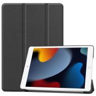 CoreParts Cover for iPad 7/8/9 10.2" Tri-fold Caster Hard Shell Cover with Auto Wake Function - Blac