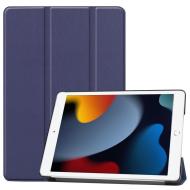 CoreParts Cover for iPad 7/8/9, 10.2" Tri-fold Caster Hard Shell Cover with Auto Wake Function - Blu