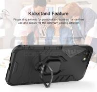  CoreParts Case for iPhone XR Shockproof , Armor Case Military Grade Anti-Dropping, Black With Ring H - Fotka 3/3