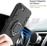  CoreParts Case for iPhone XR Shockproof , Armor Case Military Grade Anti-Dropping, Black With Ring H - Fotka 2/3