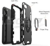  CoreParts Case for iPhone XR Shockproof , Armor Case Military Grade Anti-Dropping, Black With Ring H - Fotka 1/3