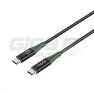  MicroConnect Smart Charge USB-C to USB-C Cable 1m Black/Green - Fotka 2/2