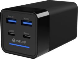 eSTUFF Multi charger PD120W 2C+2A