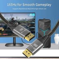  PremiumCord DisplayPort 1.4 přípojný kabel 32,4Gbit/s, rozlišení 8K, kovové a zlacené konektory, 2m - Fotka 9/12