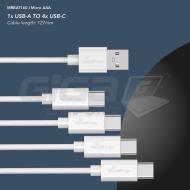  MediaRange nabíjecí USB-C Li-Ion baterie Micro AAA, 1,5V, 500 mAh, 4ks - Fotka 4/4