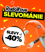 Rudolfova Slevománie je zpět! Slevy až 40 %