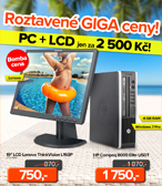 PC + LCD jen za 2 500 Kč!